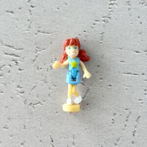 Polly Pocket 2002 Figure Amusement Park #123 Lea Red Hair Vintage